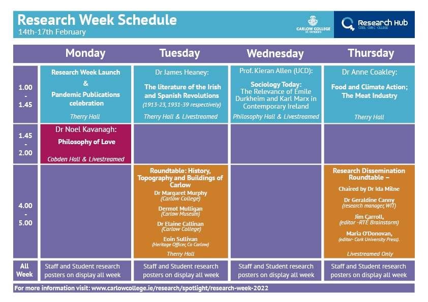 Research Week 2022 programme of events