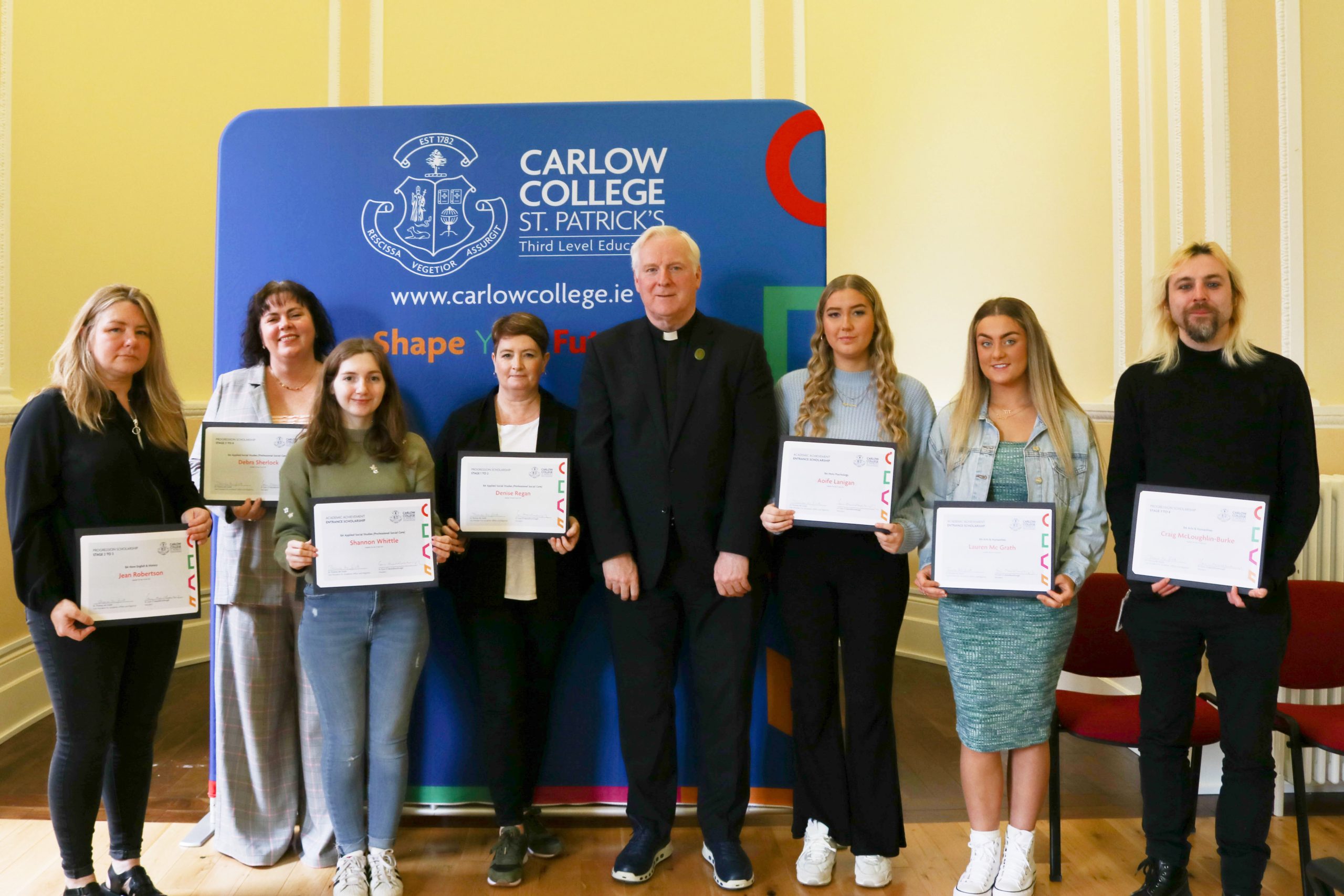 Scholarship winners from Carlow