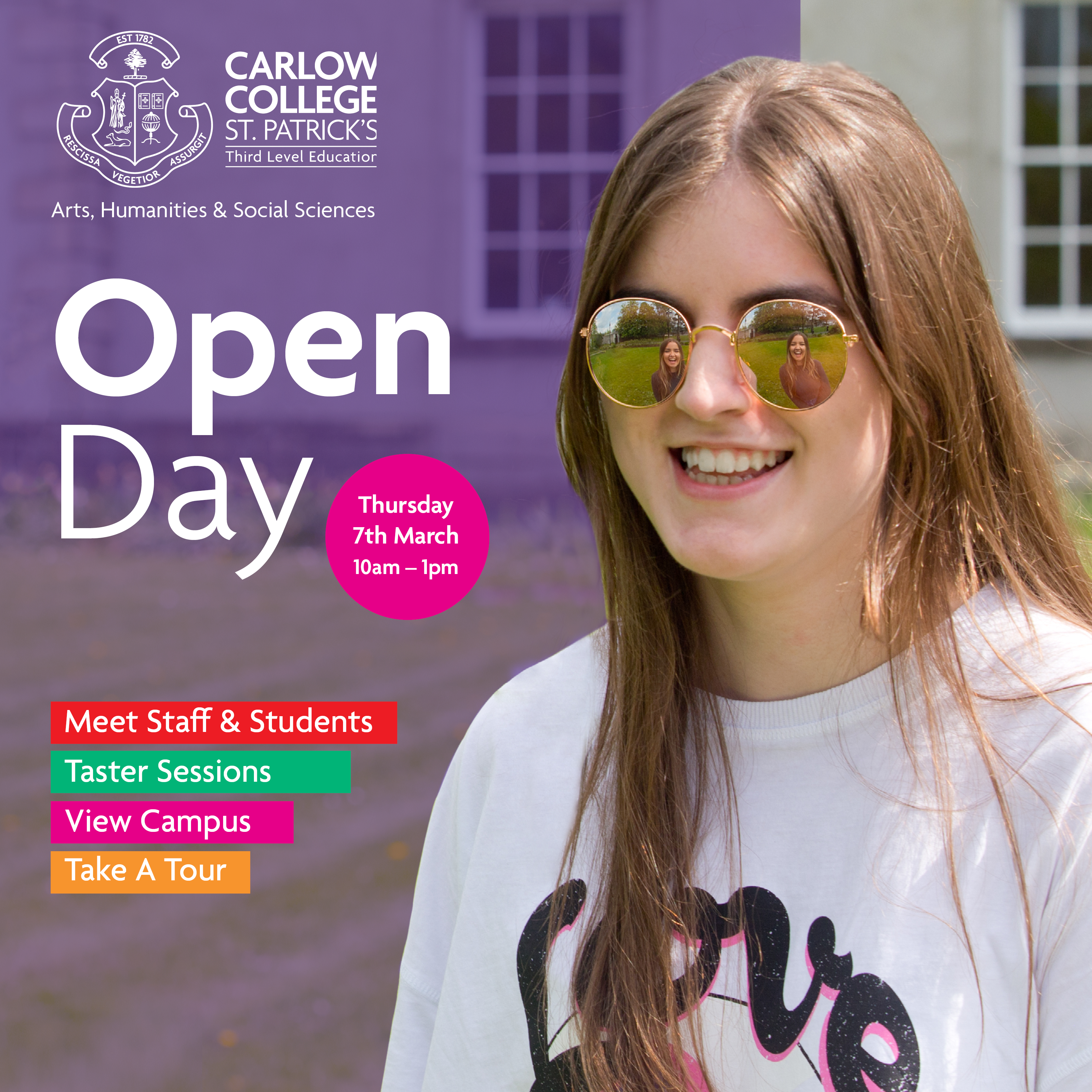 Carlow College Spring Open Day March 2024